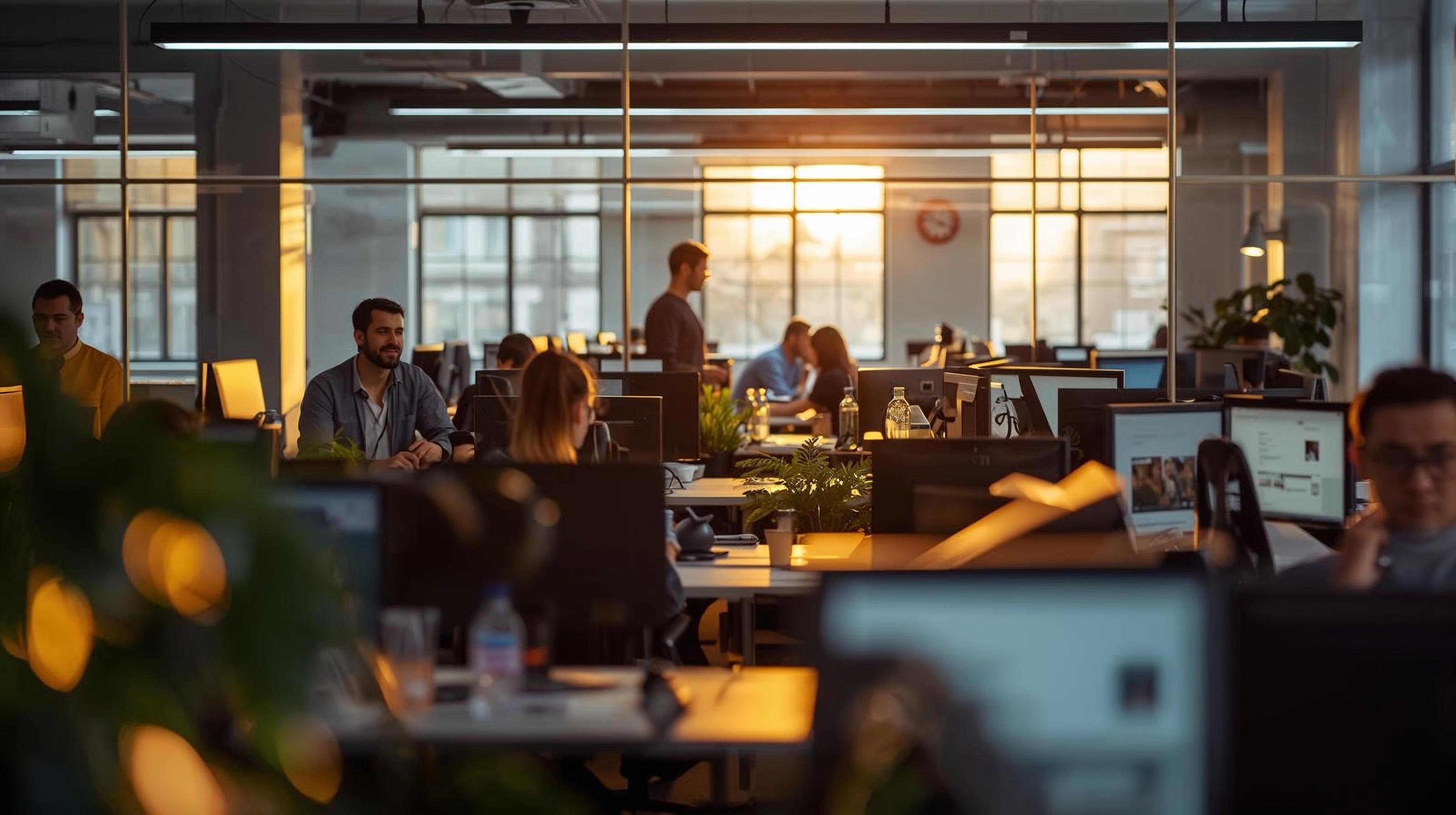 Business team collaboration representing integrated partnership model